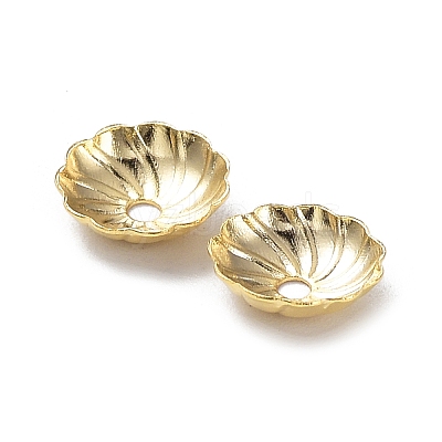 Brass Bead Caps KK-R149-14B-G-1