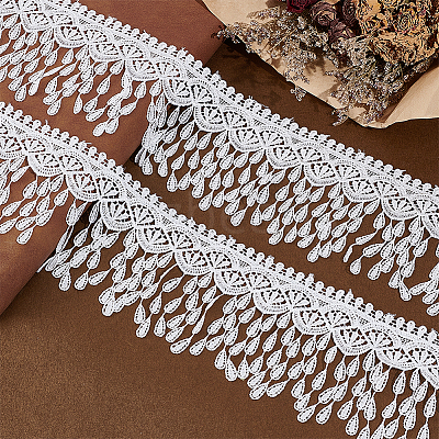 5Yards Polyester Lace Ribbon OCOR-NB0002-64A-1