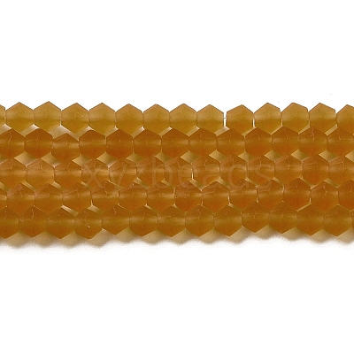 Imitate Austrian Crystal Frosted Glass Beads Strands EGLA-A039-T2mm-MD28-1