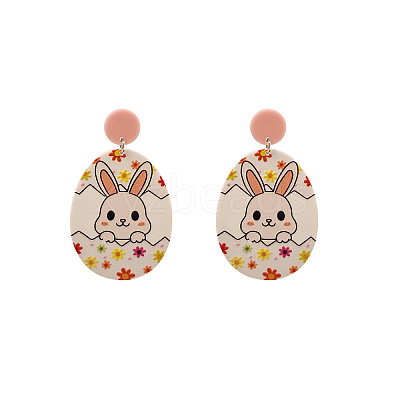 Easter Acrylic Dangle Stud Earrings FS-WG1C5A1-02-1