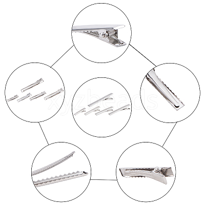 Iron Alligator Hair Clip Findings IFIN-PH0024-38P-1