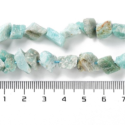 Raw Rough Natural Amazonite Beads Strands G-B065-C04-1