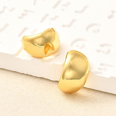 Rack Plating Brass Cuff Earrings for Women EJEW-H091-17G-1