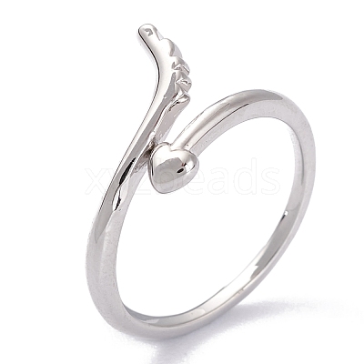 Brass Cuff Rings RJEW-P020-03P-1