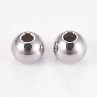 Tarnish Resistant 202 Stainless Steel Rondelle Spacer Beads STAS-F094-06B-P-1