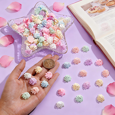 120Pcs Resin Cabochons MRMJ-GA0001-30-1