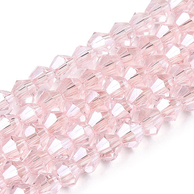 Transparent Electroplate Glass Beads Strands LS-GLAA-F029-2mm-C26-1
