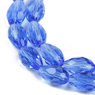 Transparent Glass Beads Strands EGLA-N013-T8mm-D10-1