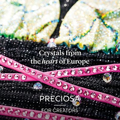 Preciosa® Crystal Hotfix Flatback Stones Y-PRC-HSS12-80250-1