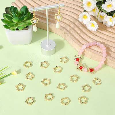 20Pcs Alloy Bead Frame FIND-SC0017-73G-1
