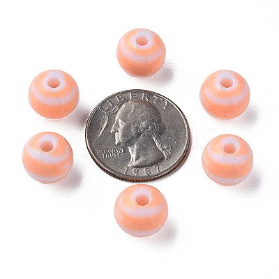 Opaque Striped Acrylic Beads LS-MACR-S373-27A-08-1