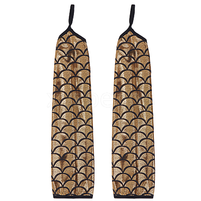 Polyester Fish Scale Gloves AJEW-WH20006-222D-1