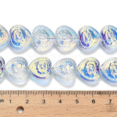Electroplate Baking Paint Glass Beads Strands EGLA-K061-13A-AB08-1