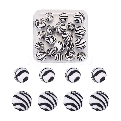 20Pcs 2 Colors Silicone Beads SIL-TA0001-07C-1