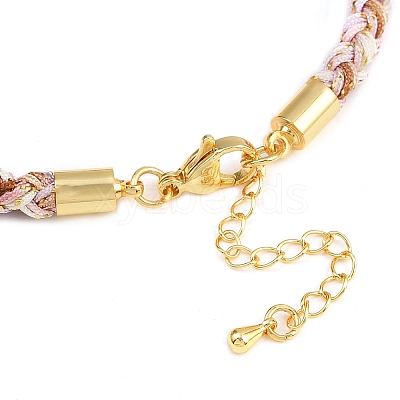 4MM Braided Nylon Cord Bracelets FIND-A057-01G-17-1