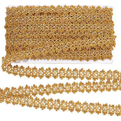 Filigree Polyester Lace Trim OCOR-WH0074-96A-1