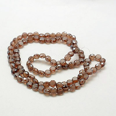 Electroplate Glass Beads EGLA-D028-06-1