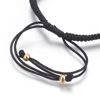 Nylon Cord Braided Bead Bracelets Making BJEW-F360-F08-1
