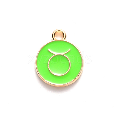 Alloy Enamel Pendants X-ENAM-S124-01A-06C-1