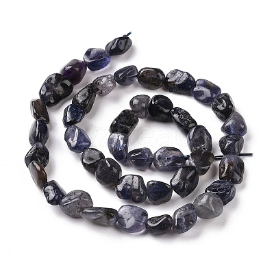 Natural Iolite Beads Strands G-A208-09-1