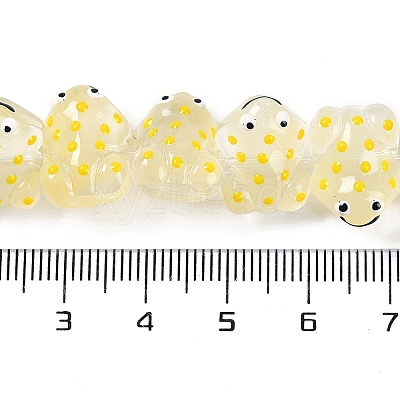 Transparent Glass Enamel Beads Strands GLAA-B021-05C-1