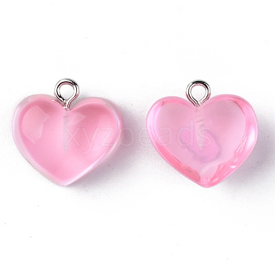 Transparent Resin Pendants RESI-R429-30C-1