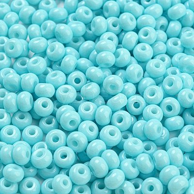 Imitation Jade 3/0 Glass Seed Beads SEED-Z001-A-B06-1