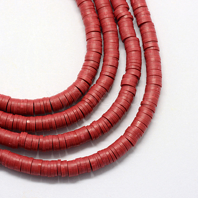 Handmade Polymer Clay Beads X-CLAY-R067-5.0mm-29-1