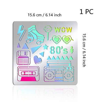 Stainless Steel Cutting Dies Stencils DIY-WH0279-128-1