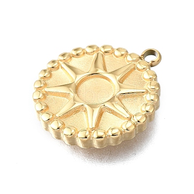 304 Stainless Steel Pendant Cabochon Settings STAS-H233-22G-1
