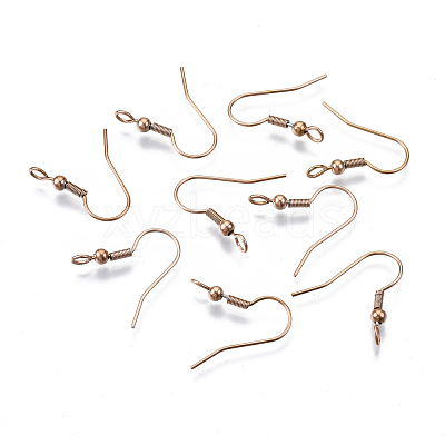 304 Stainless Steel Earring Hooks STAS-S111-003RG-1