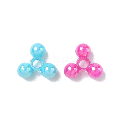 Opaque Plastic Tri Beads for Christmas Ornaments Making SACR-R609-M-1