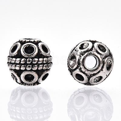 Tibetan Style Alloy Beads X-TIBE-Q063-120AS-NR-1