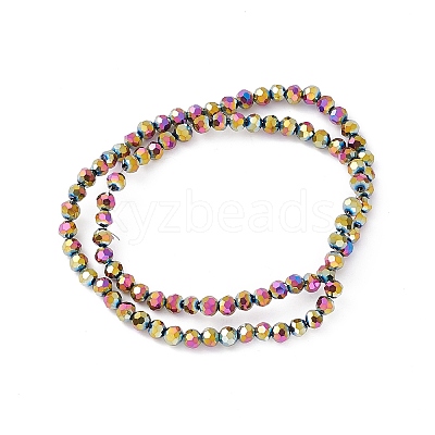 Electroplate Glass Bead Strands LS-EGLA-R042-4mm-04-1