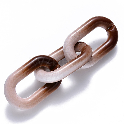 Two Tone Opaque Acrylic Linking Rings OACR-S036-006B-M02-1
