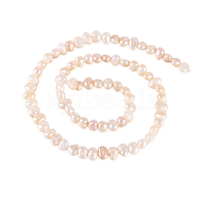 2 Strands 2 Srtyles Natural Cultured Freshwater Pearl Beads Strands PEAR-TA0001-20-1
