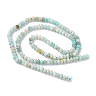 Natural Flower Amazonite Beads Strands G-L651-B02-4x3mm-1