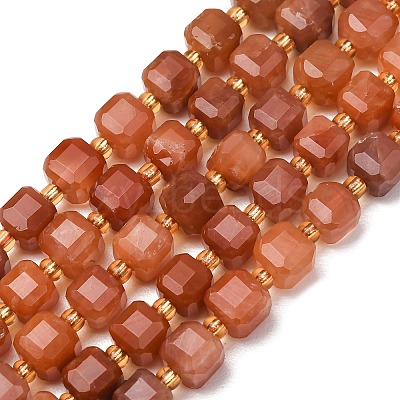Natural Red Rabbit Hair Rutilated Quartz Beads Strands GG-CBAC972-A11-01-1