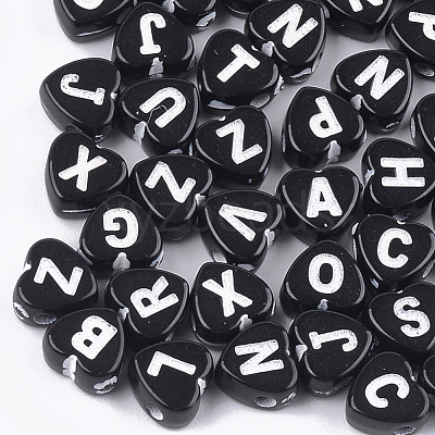 Craft Style Acrylic Beads X-MACR-T023-25B-1