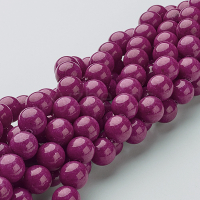 Natural Mashan Jade Round Beads Strands X-G-D263-8mm-XS12-1