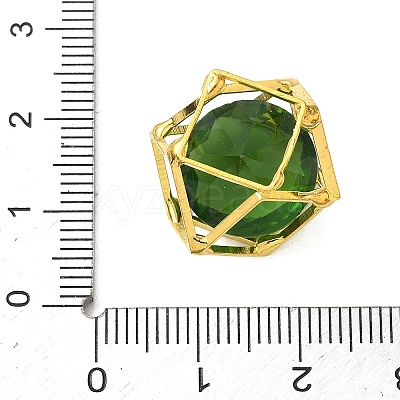 Brass & Glass Pendants KK-CBA74BF-04G-03-1