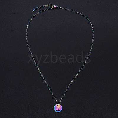 201 Stainless Steel Pendants Necklaces NJEW-S105-JN627-3-1