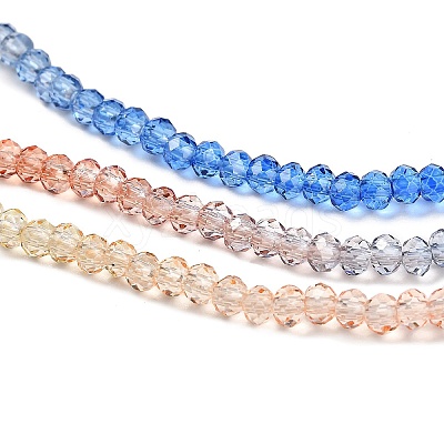 Transparent Painted Glass Beads Strands X1-DGLA-A034-T2mm-A02-1