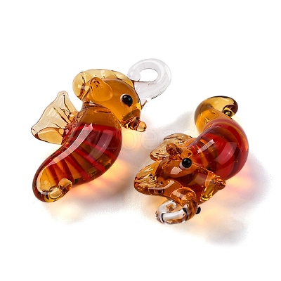 Handmade Lampwork Pendants LAMP-S068-08F-1