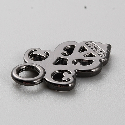 Alloy Snap Lock Clasps Findings FIND-WH0419-08B-1