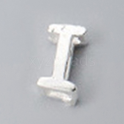 925 Sterling Silver Hollow Initial Beads STER-TAC0010-01S-I-1