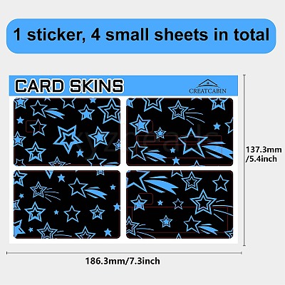 PVC Plastic Waterproof Card Stickers DIY-WH0432-049-1