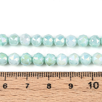 Anti-Tarnish Electroplate Glass Beads Strands GLAA-N010-6mm-02-1