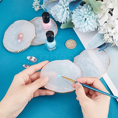 Resin Imitation Agate Coasters for Drinks MRMJ-CA0001-33-1