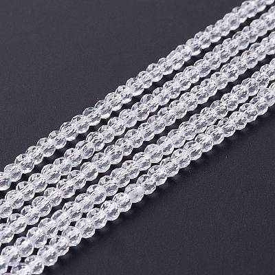 Transparent Glass Beads Strands X-GLAA-C019-01B-06-1